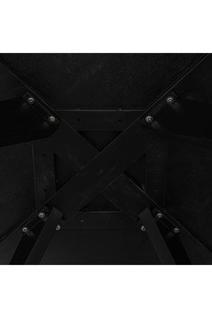 Modern European furniture - Black Acacia Round Dining Table - www.oroa.com