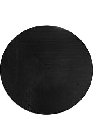 Modern European furniture - Black Acacia Round Dining Table - www.oroa.com