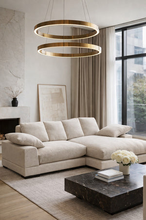 Modern European furniture - Gray Sectional Sofa - www.oroa.com