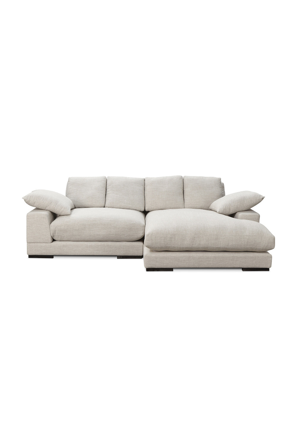 Modern European furniture - Gray Sectional Sofa - www.oroa.com