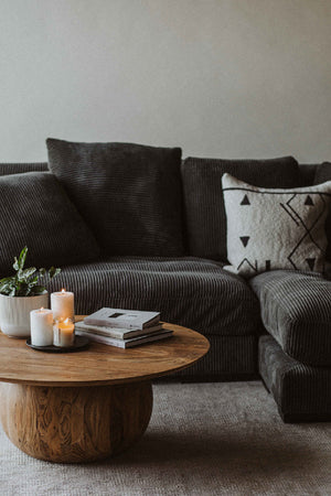 Corduroy Sectional Sofa | Novi Living Plunge | Oroa.com