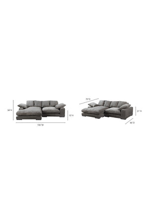 Corduroy Sectional Sofa | Novi Living Plunge | Oroa.com