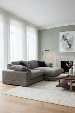 Corduroy Sectional Sofa | Novi Living Plunge | Oroa.com
