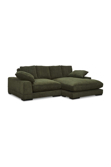 Modern European furniture - Dark Green Sectional Sofa - www.oroa.com