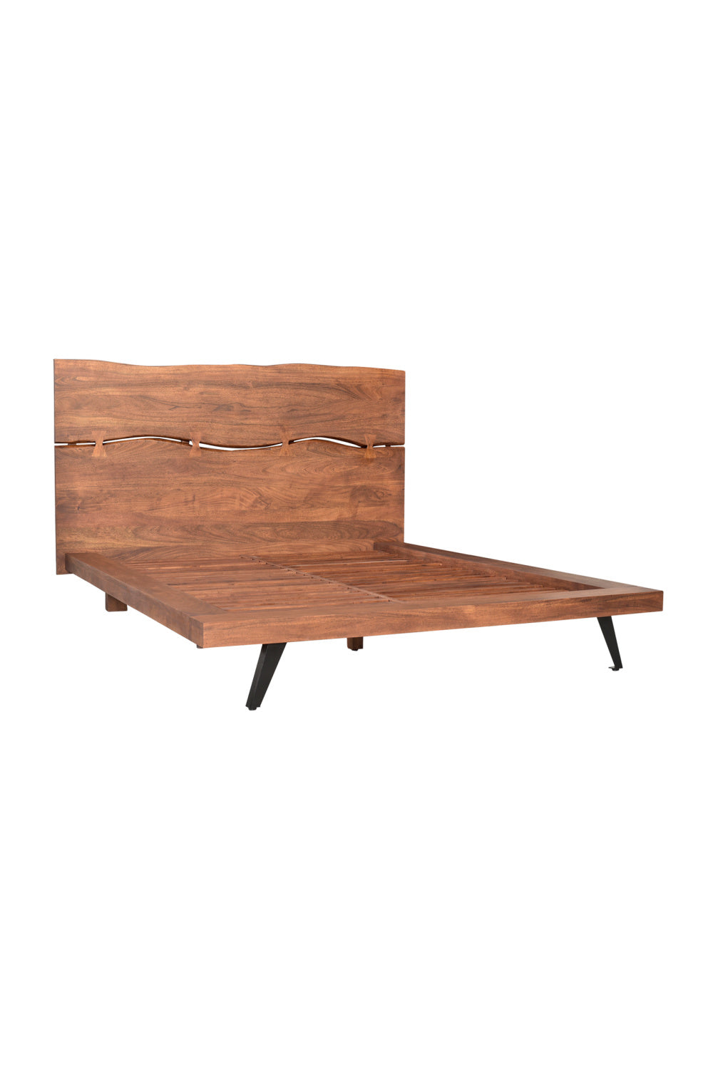 Acacia Organic-Edge Headboard Bed | Novi Living Madagascar | Oroa.com