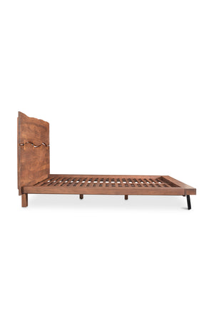 Acacia Organic-Edge Headboard Bed | Novi Living Madagascar | Oroa.com