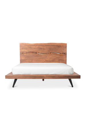 Acacia Organic-Edge Headboard Bed | Novi Living Madagascar | Oroa.com