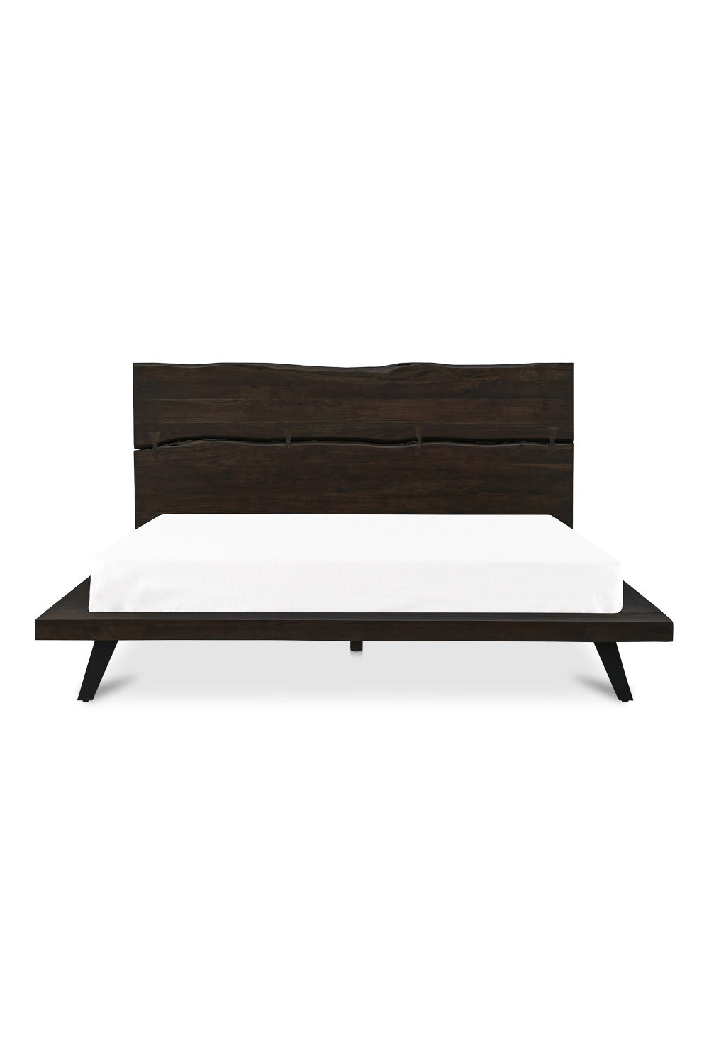 Modern European furniture - Brown Solid Acacia Bed - www.oroa.com