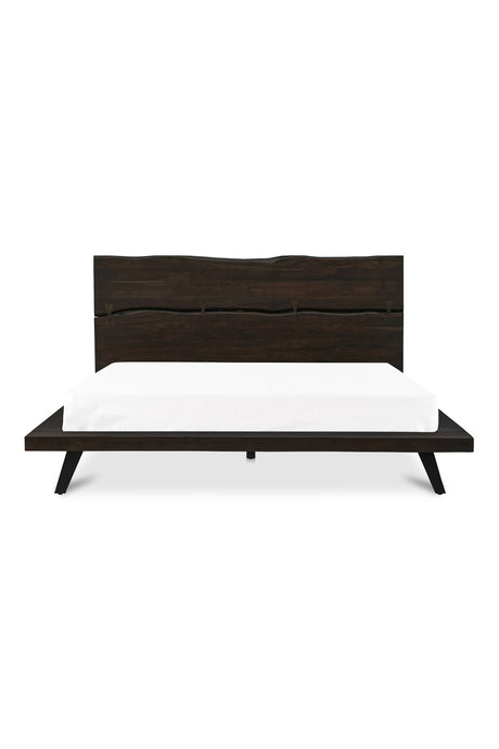 Modern European furniture - Brown Solid Acacia Bed - www.oroa.com