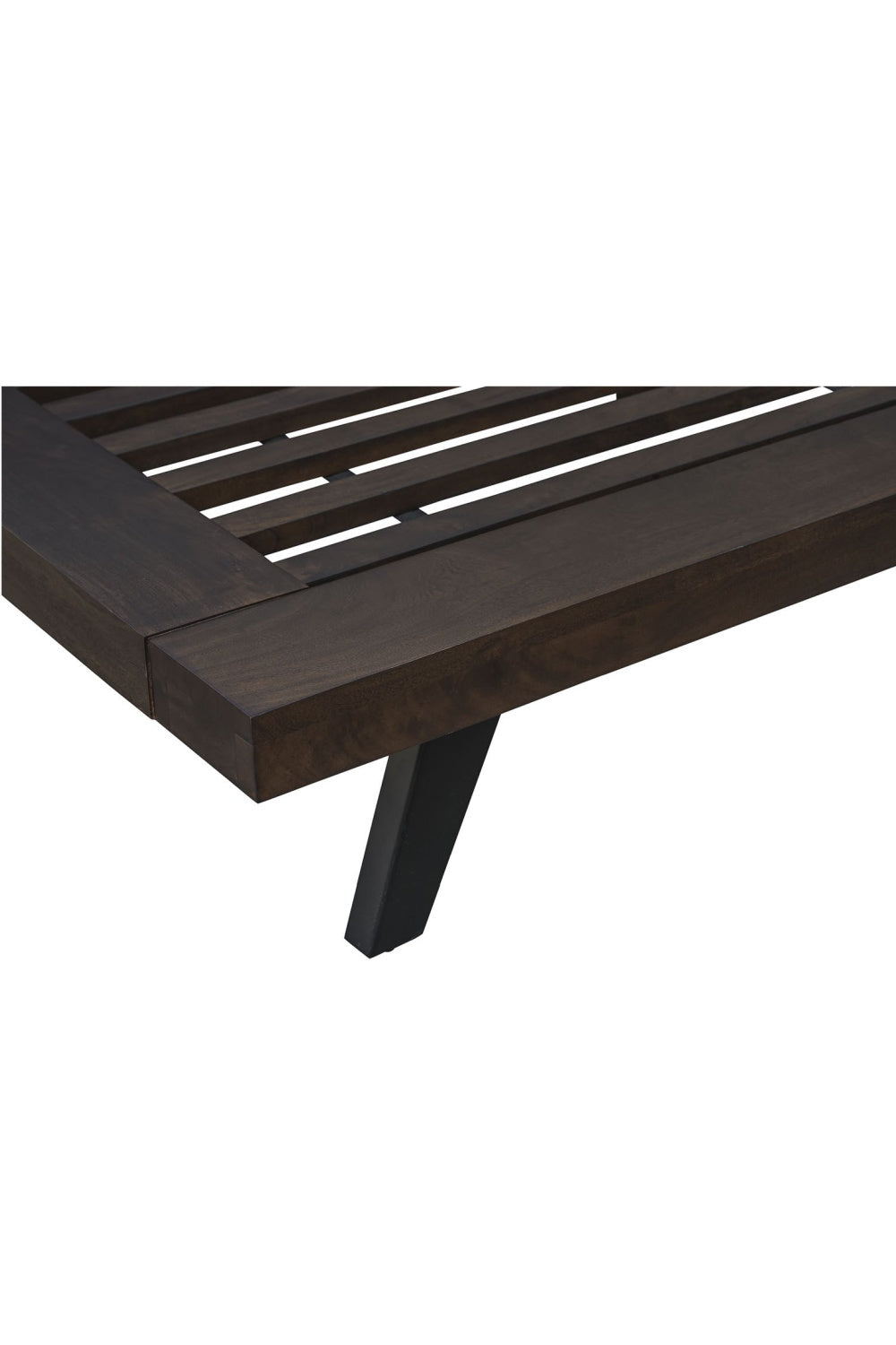 Modern European furniture - Brown Solid Acacia Bed - www.oroa.com