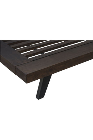 Modern European furniture - Brown Solid Acacia Bed - www.oroa.com