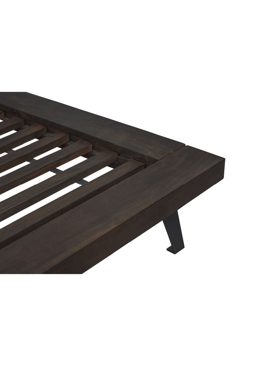 Modern European furniture - Brown Solid Acacia Bed - www.oroa.com