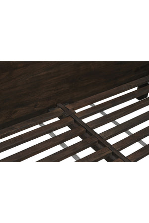 Modern European furniture - Brown Solid Acacia Bed - www.oroa.com