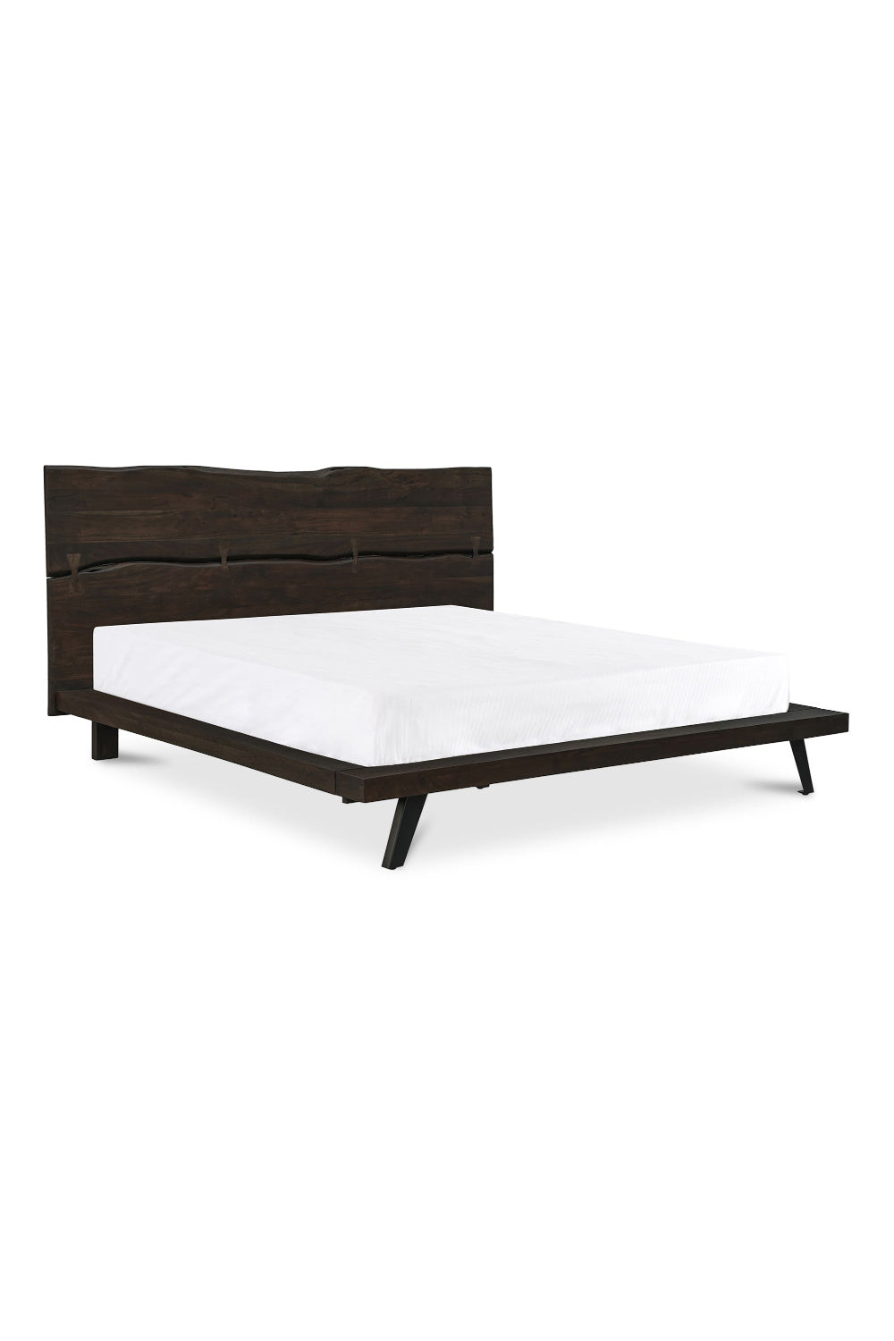 Modern European furniture - Brown Solid Acacia Bed - www.oroa.com