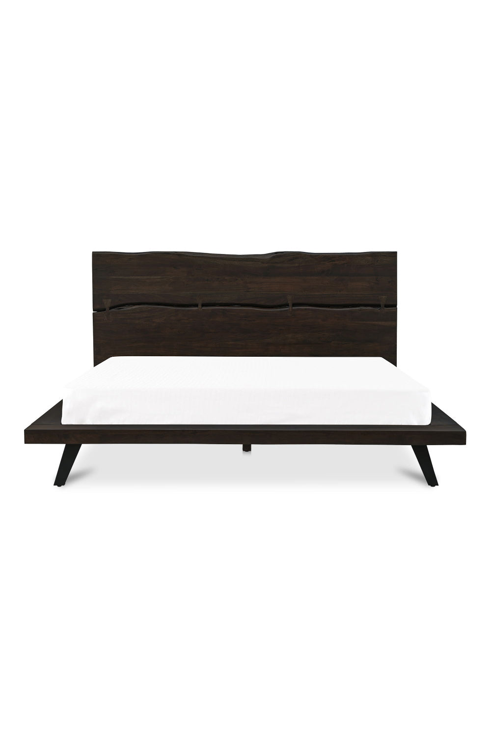Modern European furniture - Brown Solid Acacia Bed - www.oroa.com