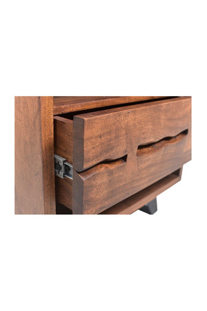 Modern European furniture - Solid Acacia 1-Drawer Nightstand - www.oroa.com