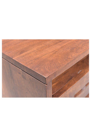 Modern European furniture - Solid Acacia 1-Drawer Nightstand - www.oroa.com