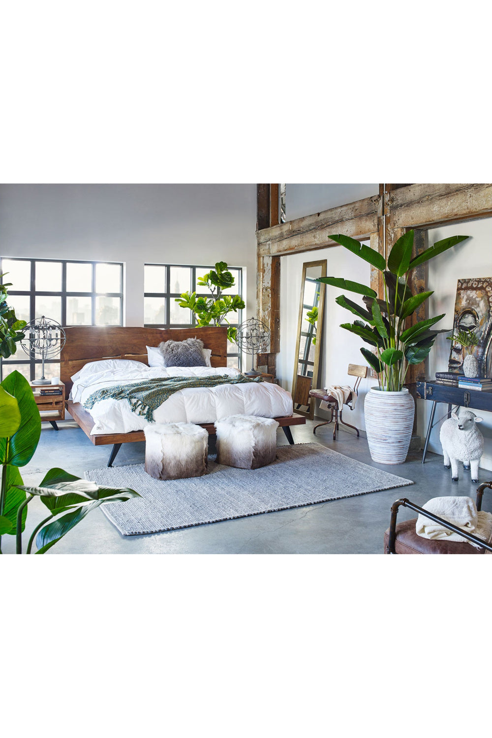 Modern European furniture - Solid Acacia 1-Drawer Nightstand - www.oroa.com