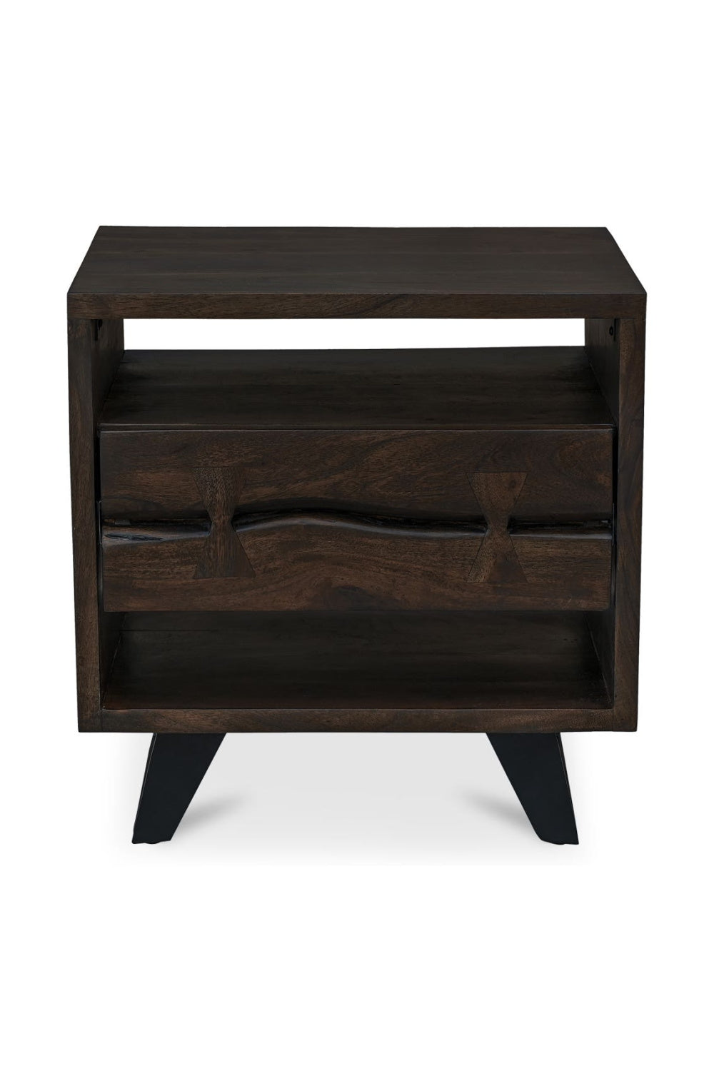 Modern European furniture - Solid Acacia 1-Drawer Nightstand - www.oroa.com