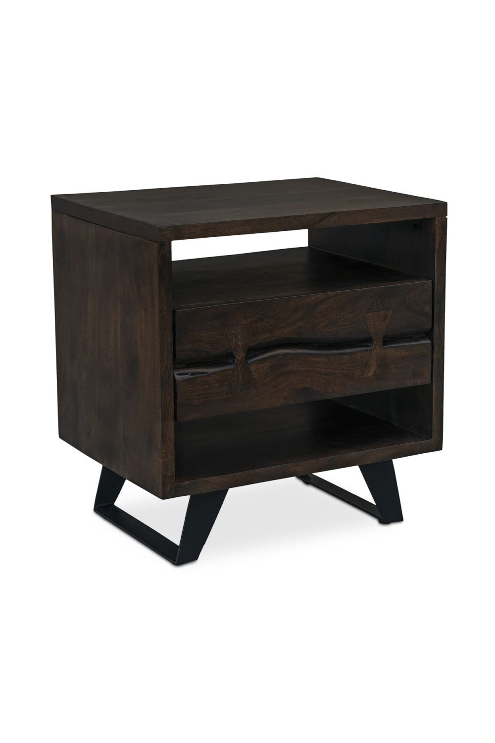 Modern European furniture - Solid Acacia 1-Drawer Nightstand - www.oroa.com