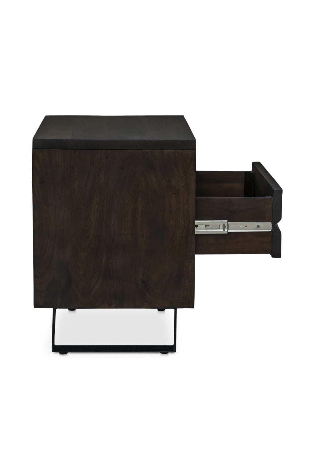 Modern European furniture - Solid Acacia 1-Drawer Nightstand - www.oroa.com
