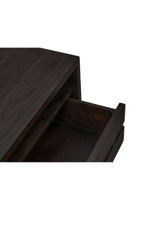 Modern European furniture - Solid Acacia 1-Drawer Nightstand - www.oroa.com