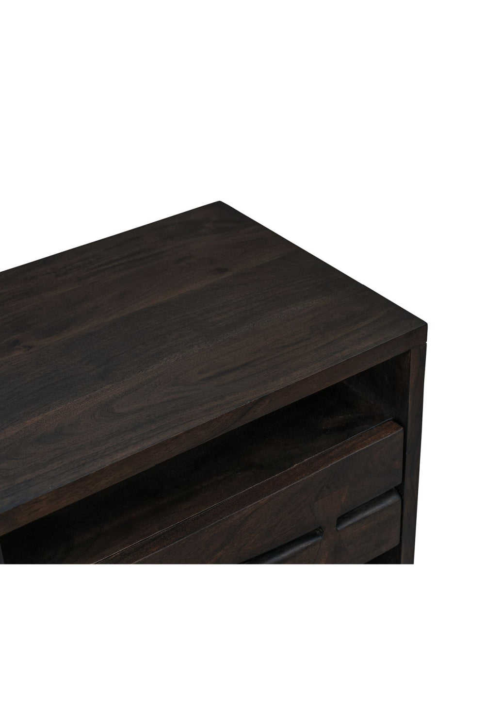 Modern European furniture - Solid Acacia 1-Drawer Nightstand - www.oroa.com