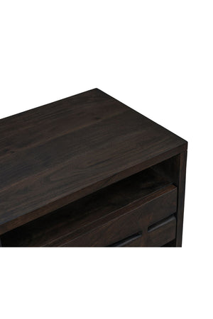 Modern European furniture - Solid Acacia 1-Drawer Nightstand - www.oroa.com
