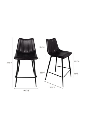   Modern European furniture - Vertical Stitched Counter Stools (2) - www.oroa.com | Oroa.com