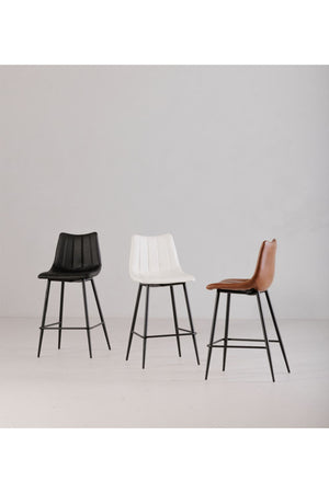   Modern European furniture - Vertical Stitched Counter Stools (2) - www.oroa.com | Oroa.com