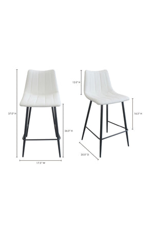   Modern European furniture - Vertical Stitched Counter Stools (2) - www.oroa.com | Oroa.com