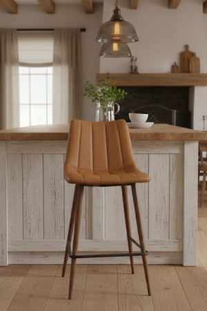   Modern European furniture - Vertical Stitched Counter Stools (2) - www.oroa.com | Oroa.com