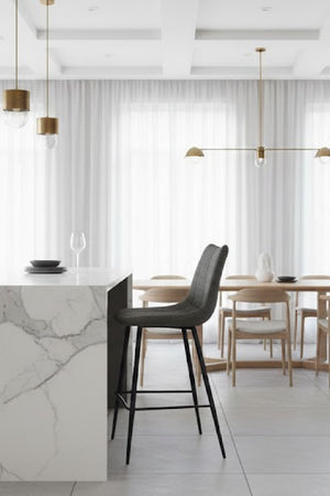   Modern European furniture - Vertical Stitched Counter Stools (2) - www.oroa.com | Oroa.com