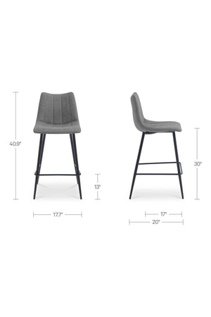  Modern European furniture - Vertical Stitched Bar Stools (2) - www.oroa.com | Oroa.com