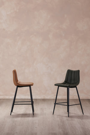   Modern European furniture - Vertical Stitched Bar Stools (2) - www.oroa.com | Oroa.com