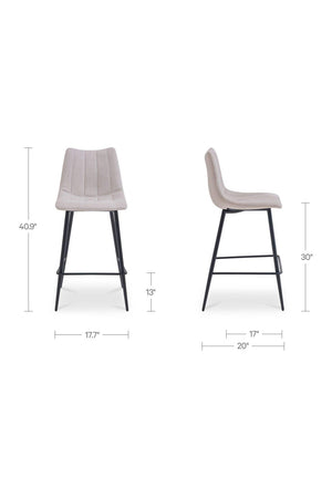   Modern European furniture - Vertical Stitched Bar Stools (2) - www.oroa.com | Oroa.com