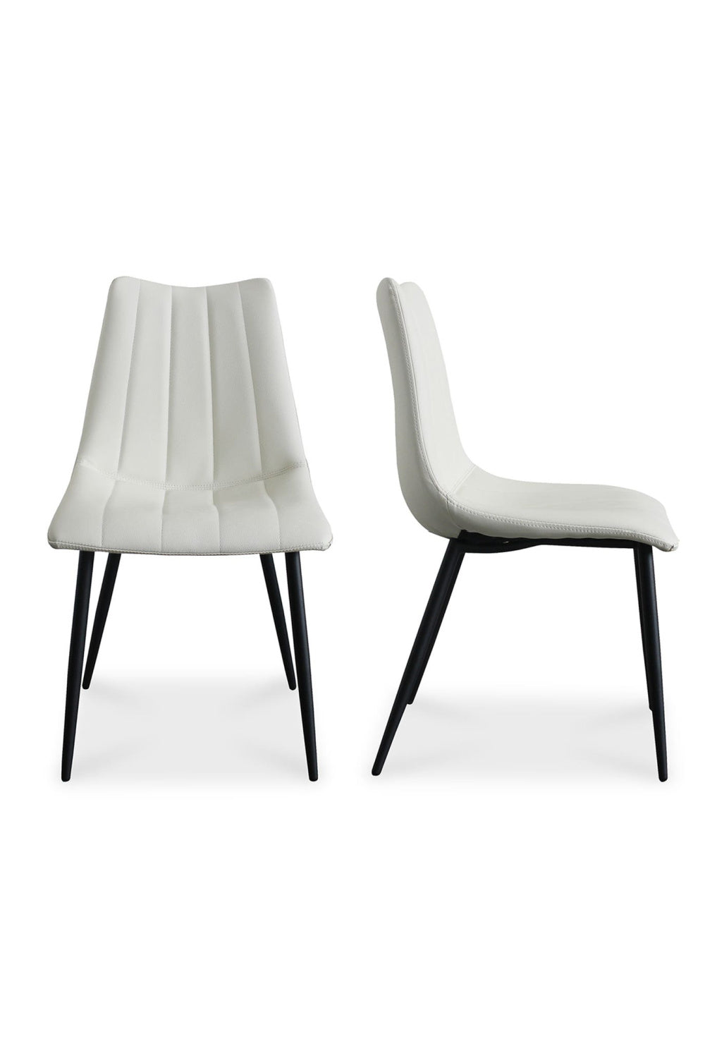 Modern European furniture - Vertical Stitched Dining Chairs (2) - www.oroa.com