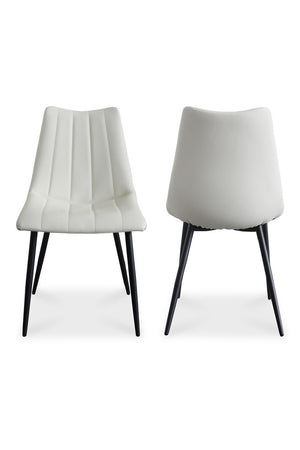 Modern European furniture - Vertical Stitched Dining Chairs (2) - www.oroa.com