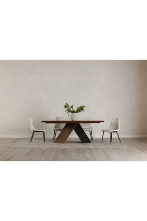Modern European furniture - Vertical Stitched Dining Chairs (2) - www.oroa.com