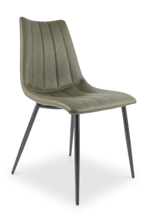 Modern European furniture - Vertical Stitched Dining Chairs (2) - www.oroa.com