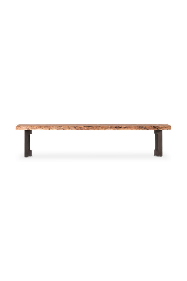 Modern European furniture - Brown Acacia Bench - www.oroa.com