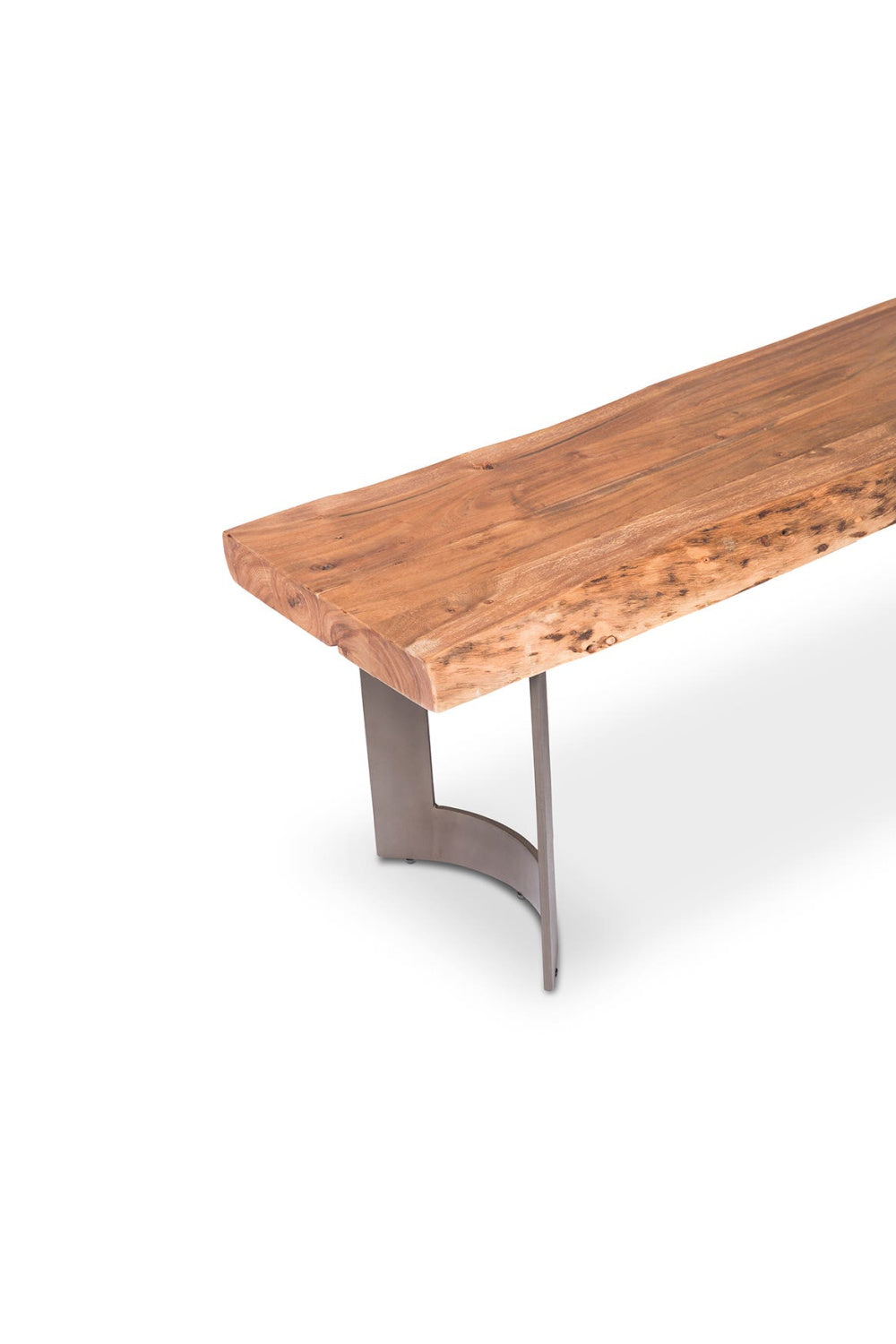 Modern European furniture - Brown Acacia Bench - www.oroa.com