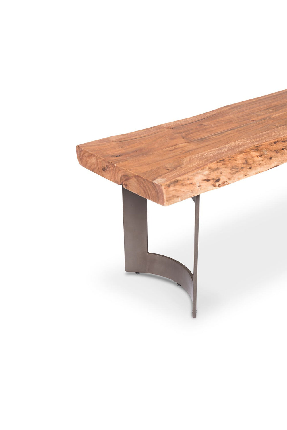 Modern European furniture - Brown Acacia Bench - www.oroa.com