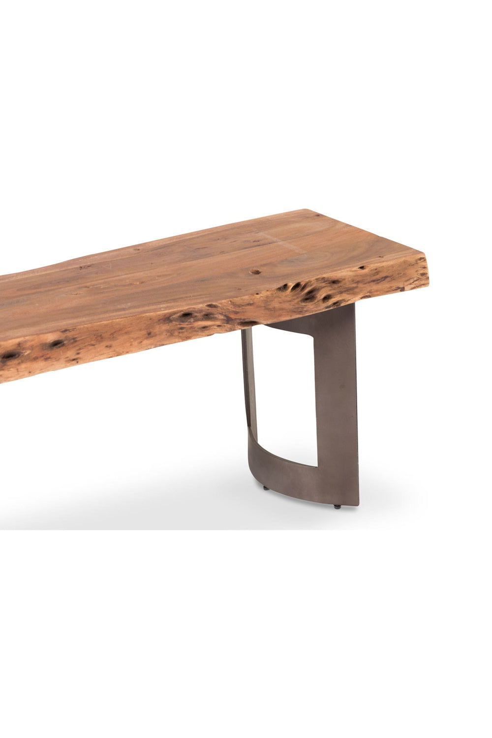 Modern European furniture - Brown Acacia Bench - www.oroa.com