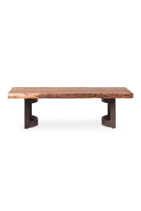 Modern European furniture - Brown Acacia Coffee Table - www.oroa.com