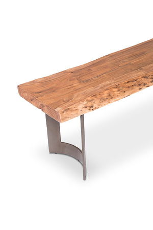 Rustic Natural Acacia Bench | Novi Living Bent | Oroa.com