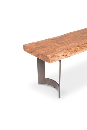 Rustic Natural Acacia Bench | Novi Living Bent | Oroa.com