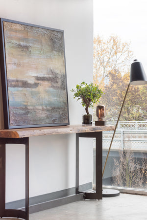 Modern European furniture - Brown Acacia Rustic Console Table - www.oroa.com