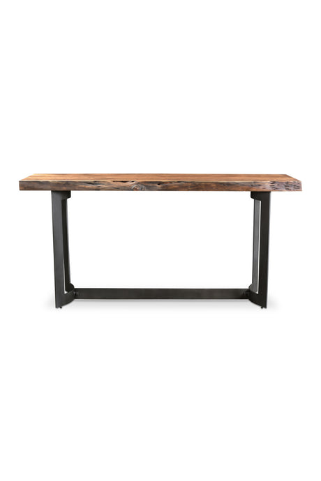 Modern European furniture - Brown Acacia Rustic Console Table - www.oroa.com