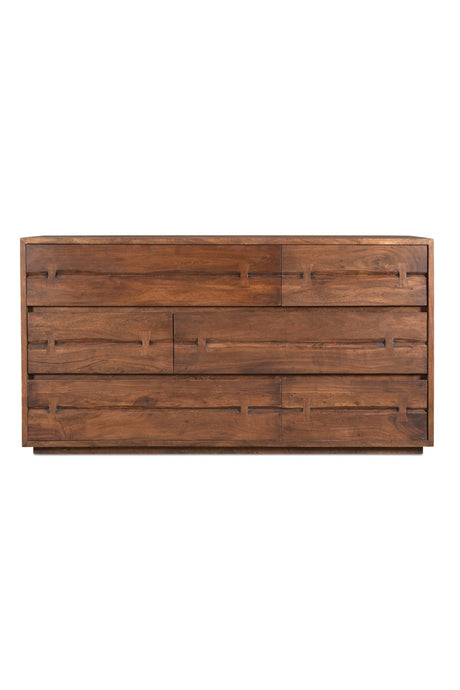 Modern European furniture - Solid Acacia 6-Drawer Dresser - www.oroa.com